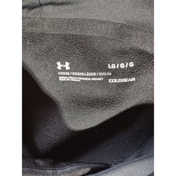 Under Armour Men's Fleece® Big Logo Hoodie Black Size Large - Picture 5 of 6